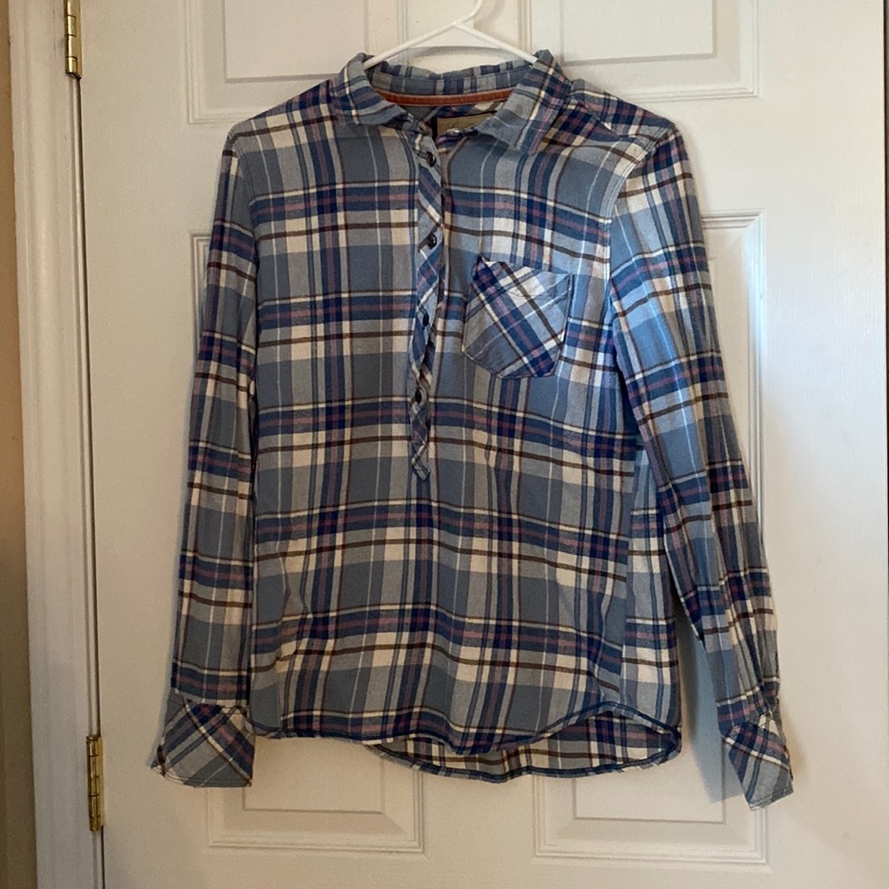Small Legacy Falls 3/4 Button Down Plaid Flannel